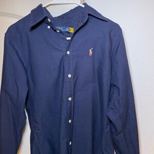 SOLD Polo Ralph Lauren Dark Blue Oxford Shirt, size XS